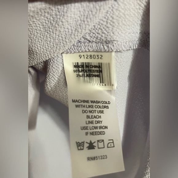 Vince Camuto Purple Textured Cold-Shoulder Bell-Sleeve Top XS - Picture 5 of 8